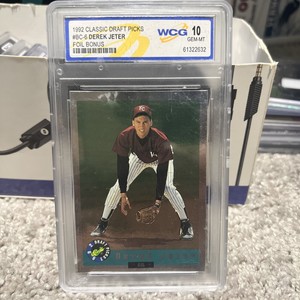 1992 CLASSIC DRAFT PICKS DEREK JETER FOIL BONUS # BC-6 WCG 10