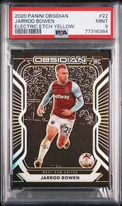 2020/21 Panini Obsidian Jarrod Bowen RC Yellow Etch 3/10 West Ham PSA 9 Pop 4 - Bild 1 von 2