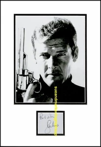 Roger Moore James Bond Hombre Con La Pistola de Oro Autógrafo Firmado UACC RD 96 - Imagen 1 de 1