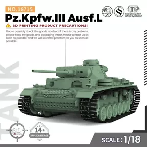 SSMODEL 1/18 Kit Modelo Militar Pz.Kpfw.III Ausf.L JUEGOS - Imagen 1 de 5