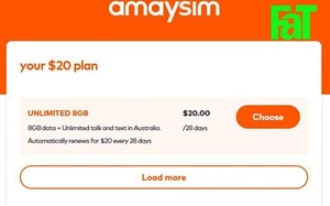 Amaysim $20 SIM 8GB+Unlimited Call & Text 28 Days + Enter $30 90 Day $60 365 Day - Picture 1 of 2