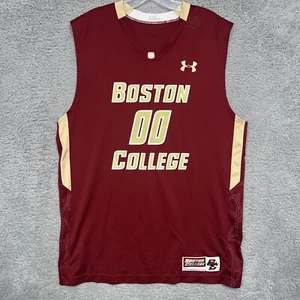 Under Armour Boston College Jersey Men's Sz L Maroon #00 NCAA Basketball Eagles - Picture 1 of 12