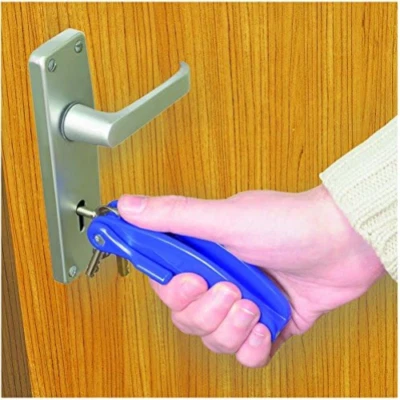 LIFESWONDERFUL Door Key Turner Aid Lever for Weak Grip, Arthritis, Elderly (2 or 3 Key Types)
