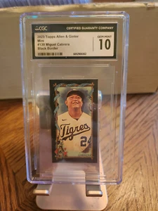 2023 Topps Allen & Ginter Mini #139 Miguel Cabrera Black Border CGC 10 GEM MINT - Picture 1 of 3