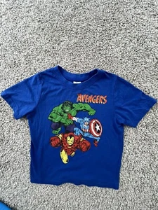 Marvel Avengers T-Shirt Boys Kids Short Sleeve Graphic Logo Size 4T - Picture 1 of 9