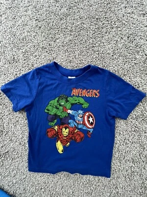 Marvel Avengers T-Shirt Boys Kids Short Sleeve Graphic Logo Size 4T - Image 1 of 4