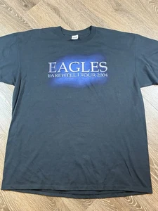Vintage 2004 The Eagles Farewell Tour T-Shirt Mens Size 2XL Y2K Black 2 Sided - Picture 1 of 7
