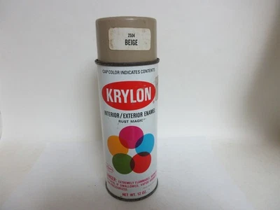 Vintage Krylon Borden 2504 Beige No Bar Code 12 oz Rare Original Spray Can - Image 1 of 3