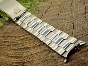 Vintage Pulsar Pre-Owned Watch Band Deployment Clasp Stainless Steel 17.5mm - Picture 1 of 5