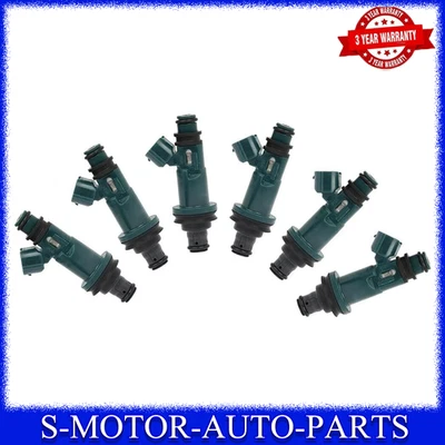6X Fuel Injector For 1999-2003 Lexus RX300 ES300 Toyota 3.0L 23209-0A010 - Imagem 1 de 4