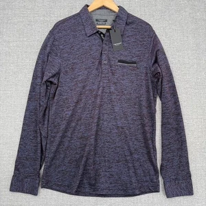 Teodor Concept Polo Shirt Long Sleeve Mercerised Cotton Slim Fit XL Golf Perform - Picture 1 of 13