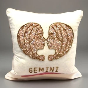 Pillow Decor eclectic whimsy Fairy Goth Pink Sequin Rare VTG Sparkle Gemini Y2K - Picture 1 of 15