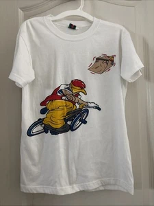 T-shirt grafica uomo in bici vintage anni 90 bambino media - Foto 1 di 9