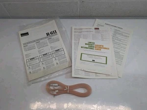 SANSUI R-611 Tuner INSTRUCTION MANUAL & VINTAGE Dipole Twin Lead FM Antenna LOT - Picture 1 of 15