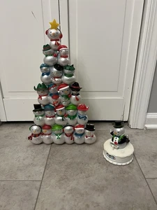 Hallmark Concert Snowman Musical Snow Men Tree Complete Tree Conductor Read. - Picture 1 of 7