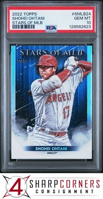 2022 TOPPS STARS OF MLB #SMLB24 SHOHEI OHTANI ANGELS PSA 10 - Image 1 of 3