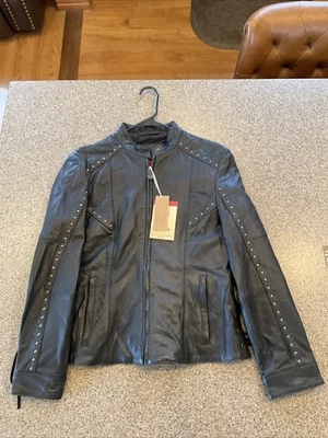 Indian Motorcycle Mujer Adeline NUEVA Chaqueta de Cuero Pequeña #286891402 35 Foto 1 de 4