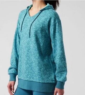 Women's Hoodie Athleta Sundown Alliance Hoodie Blue Teal Medium NWT Casual Gym - Image 1 of 4