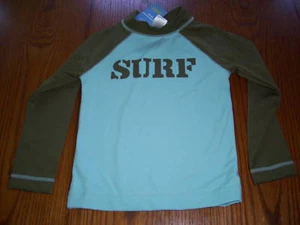 NWT GYMBOREE SURF RASHGUARD SWIM SHIRT UPF50+ BOY sz 4 - Picture 1 of 2