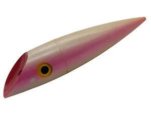 Señuelo de pesca Wee Louie Bill Minser vintage de 4" con enchufe de plástico, sin gancho, rosa perla - Imagen 1 de 12