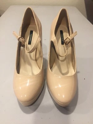 New Forever 21 Nude Patent Leather Platform Pumps Womens 6 - Image 1 of 4