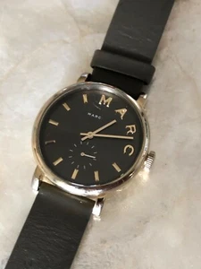 Marc Jacobs Women's MBM1328 'Baker' Olive Leather Gold Tone 38mm Case Watch - Picture 1 of 7
