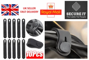 Universal 80MM Gummi Kabelbinder Bänder für Radfahren Motorrad 10 Stück - Bild 1 von 6