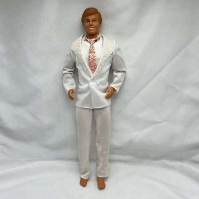 Mono discoteca vintage 1989 Dance Magic KEN muñeca esmoquin blanco #7081 Mattel Foto 1 de 4