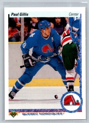 1990-91 Upper Deck #49 Paul Gillis Quebec Nordiques Hockey Card - Image 1 of 2