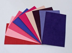 Ultrasuede® ST (Soft) Assorted 6 Piece Pink & Purple 3"x 5" pieces (U008.04) - Picture 1 of 1