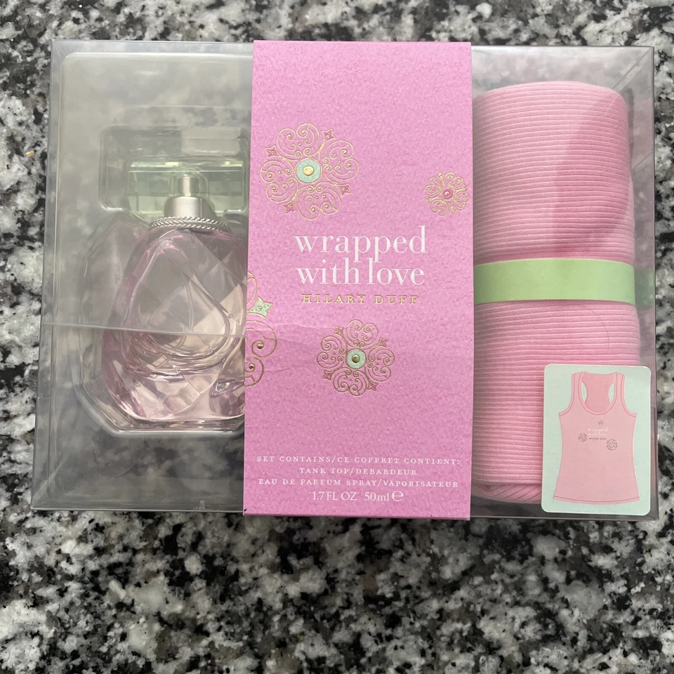 Hilary Duff Wrapped With Love EDP 1.7 FL OZ/50ML Spray w/ Tank Top NIB VERY RARE - Image 1 of 4
