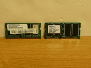 Toshiba 512MB (256MBx2) 144 Pin PC133 133Mhz SODIMM DDR RAM - Picture 1 of 1