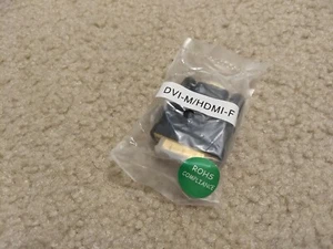 [Add-on] DVI to HDMI adapters DVI Male to HDMI Female - Gold plated - Brand New - Picture 1 of 5