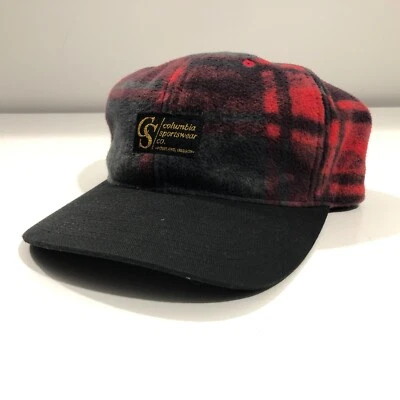 Columbia Sportswear Bugaboo флисовая шляпа красный клетку с ремешком крышка один размер - Изображение 1 из 4