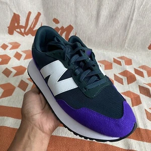 NEW BALANCE 237 MS237PG1 VERDE VIOLA BIANCO-Nuovissimo-Uomo Taglia 10 - Foto 1 di 8