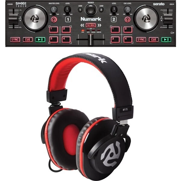 Numark DJ 2 Go 2 Touch DJ Controller + HF175 Bundle | Neu - Bild 1 von 1