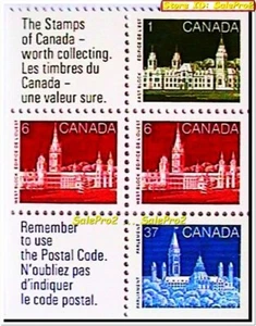 CANADA 1987 CANADIAN PARLIAMENT MINT FV FACE 50 CENT MNH RARE STAMP BOOKLET SET - Picture 1 of 2