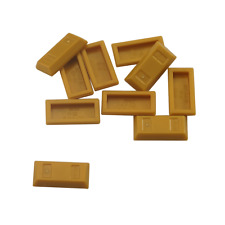 10 NEW LEGO Minifigure, Utensil Ingot / Bar Pearl Gold