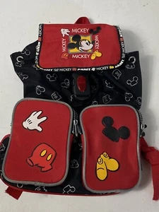 Mochila Escolar Pequeña 12" Disney Mickey Mouse Negra y Roja Disneyland - Imagen 1 de 8