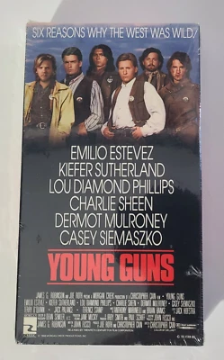 Young Guns 1989 VHS Vestron/Live NOS Sealed Watermarks - Image 1 of 4