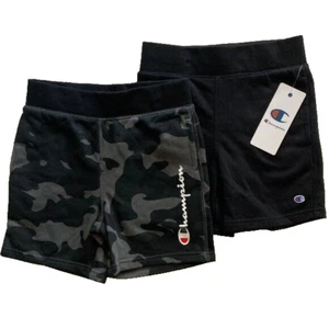 Champion Youth 2-Pack Shorts Boys Size Small 7/8 Black/Camo NWT - Picture 1 of 6