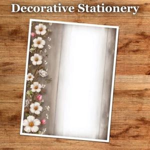 NEW - Decorative Stationery Designs (25 Sheets)  8.5 x 11 Premium Paper #9056 - Picture 1 of 3