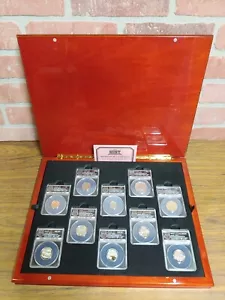 2017 US Mint 225th Anniversary Enhanced Uncirculated 10-Coin set ANACS EU70 COA - Picture 1 of 8