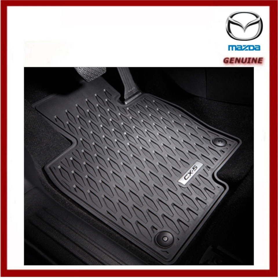 Genuine Mazda CX-5 2017 en adelante All Weather Rubber Floor Mat Set KB9GV0351 Foto 1 de 1