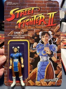 Street Fighter II Chun-Li Super 7 Reaction 3.75 Inch Action Figure Unpunched - Picture 1 of 8