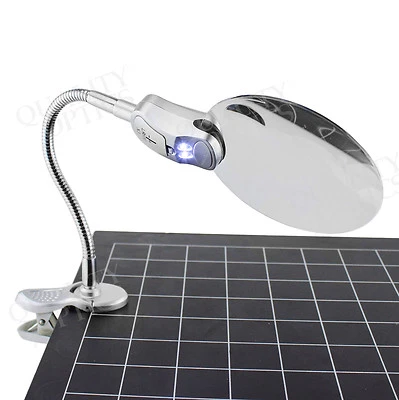 ЗАЖИМ ЗАЖИМ НА СТОЛЕШНИЦА СТОЛА ЛУПА СВЕТОДИОДНАЯ ПОДСВЕТКА ЛУПА FLEX ШЕИ ДЕРЖАТЕЛЬ - Изображение 1 из 4