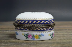 Imperial Porcelain Trinket Box Be Still Know God Psalm 46:10 Have Faith Vintage - Picture 1 of 9