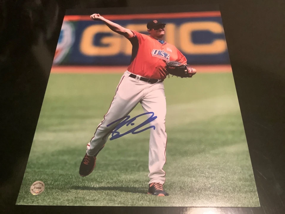 Kyle crick auto 8x10 ,giants coa&holo100%authentic CLEARANCE - Image 1 of 1