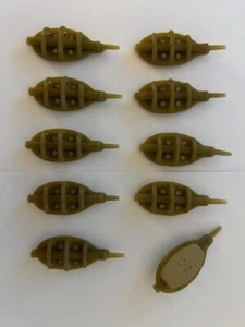 10 x Fishing Inline Method Feeders 20g or 30g Pellet Groundbait Carp Tackle asl - Picture 1 of 2