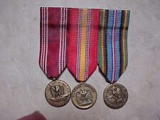 From collectors estate-Lot of 3 WW2 era Mini Medals